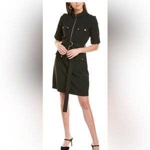 Sharagano Black Safari Patch Pocket Dress size 12